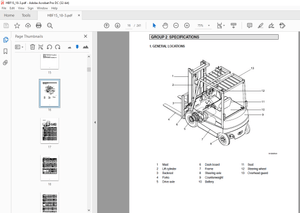 Hyundai Forklift HBF15-3 HBF18-3 Service Manual – PDF DOWNLOAD