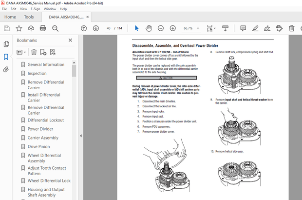 DANA Roadranger AXSM0046 Spicer Drive Axles Service Manual – PDF DOWNLOAD