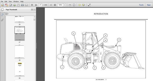 New Holland W190C W230C Tier 4A (interim) Wheel Loader Service Manual (47673351)