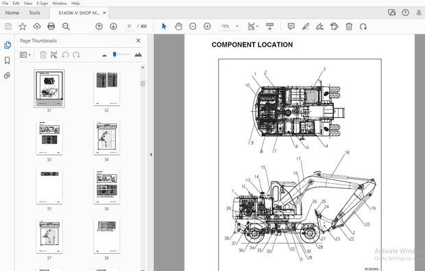 Daewoo Solar 140/160W-V Wheel Excavator Shop Manual 023-00065E - PDF DOWNLOAD