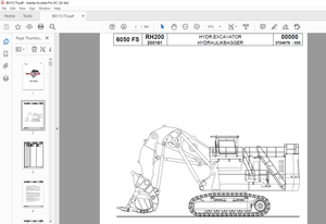 Cat Bucyrus RH200 Hydraulic Shovel Parts Catalog Manual BI015170 – PDF DOWNLOAD