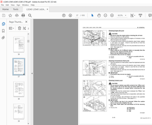 Kubota Tractor L3240 L3540 L4240 L5240 L5740 Workshop Manual – PDF DOWNLOAD