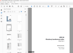 Ammann ARX 90 tandemový válec Deutz Tier 3 Dílenská prírucka 4122048 PDF