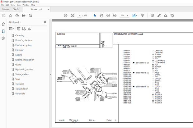 Laverda 2350 LS Agricultural Tractor Parts Manual – PDF DOWNLOAD
