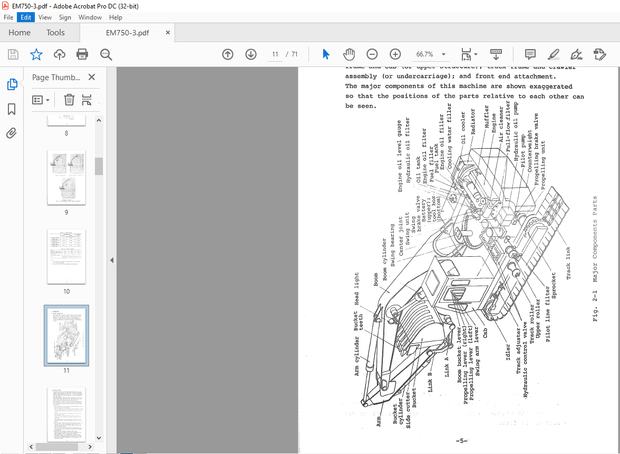 Hitachi Hydraulic Excavator UH09 Operation Manual(EM750-3) – PDF DOWNLOAD