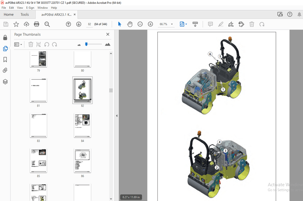 AMMANN ARX 23.1 ARX 26.1 TANDEMOVÝ VÁLEC DÍLENSKÁ PŘÍRUČKA - PDF