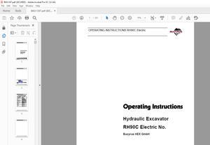 Cat Bucyrus RH90C Electric Hydraulic Excavator OPERATING INSTRUCTIONS Manual BI651397 – PDF DOWNLOAD