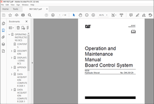 Cat Bucyrus 6030 Hydraulic Shovel Board Control System Operation and Maintenance Manual BI015827 PDF