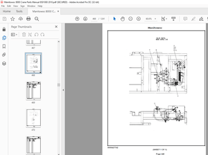 Manitowoc Crane 8000 (Tier 3 Engine) Parts Manual 8501000 PDF