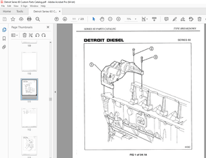 Detroit Series 60 Custom Parts Catalog Manual SN 06R1050368 – PDF DOWNLOAD
