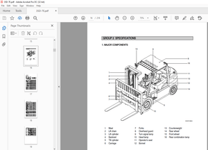 Hyundai Forklift 35D 40D 45D-7E 50D-7AE Service Manual 2023 - PDF DOWNLOAD