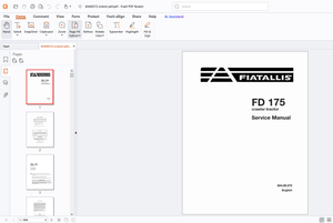 Fiatallis FD175 Crawler Tractors Service Manual - PDF DOWNLOAD