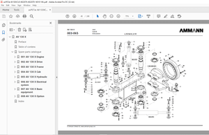 Ammann AV 130 X Tandem Roller Parts Manual 4022074 - PDF