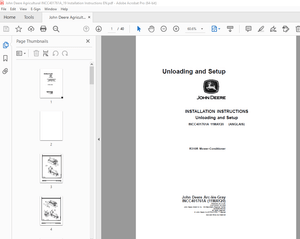 John Deere INCC401761A R310R Mower-Conditioner Installation Instruction Manual - PDF DOWNLOAD