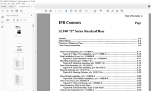 Landoll Drexel Forklift SLF40 E Series Base IPB SwingMast Lift Truck Parts Manual PDF