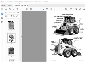 Gehl SL4635 &amp; SL4835 Skid Loader Operator’s Manual 907808 – PDF DOWNLOAD