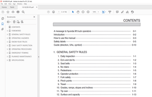 Hyundai Forklift 15PA 40TA-7 Parts Manual - PDF DOWNLOAD