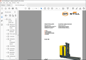 STILL CLD 20 Spare Parts Catalogue Manual – PDF DOWNLOAD