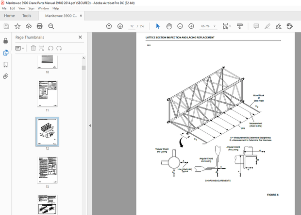 Manitowoc Traditional Crane 3900 Parts Manual SN 39189 – PDF DOWNLOAD
