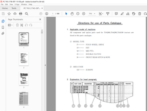 Iseki TH4260 TH4290 TH4330 Tractor Parts Manual (1740-097-110-00) - PDF DOWNLOAD 