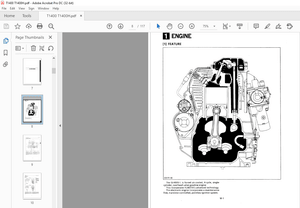 Kubota Lawn Tractor T1400 T1400H Workshop Manual – PDF DOWNLOAD