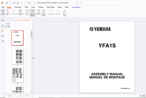 Yamaha YFA1S 5VJ-28107-70 ASSEMBLY MANUAL - PDF DOWNLOAD