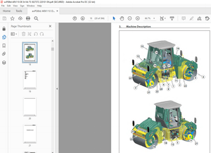 Ammann ARX 110 Tandem Roller Workshop Manual 3027372 PDF