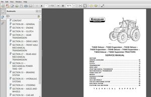 New Holland T4020 T4030 T4040 T4050 Deluxe Supersteer Tractor Repair Manual 84158071 – PDF DOWNLOAD