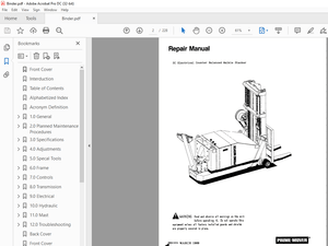 BT Prime-Mover Forklift SC 10 20 30 40 Service Manual – PDF DOWNLOAD