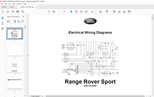 2007 Land Rover L320 Range Rover Sport LHD Electrical Wiring Diagrams Manual – PDF DOWNLOAD