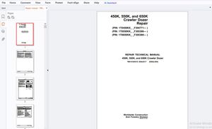 John Deere 450K, 550K &amp; 650K Crawler Dozer Repair Technical Manual TM14163X19 - PDF DOWNLOAD