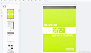 Suzuki RGV250 Service Manual 99500-12077-01E – PDF DOWNLOAD