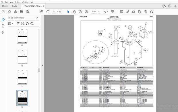 WACKER NEUSON 2001 DUMPER PARTS MANUAL 1000184835 - PDF DOWNLOAD