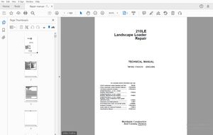 John Deere 210LE Landscape Loader Repair Technical Manual TM1692 - PDF DOWNLOAD