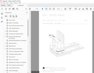 BT Prime Mover PMX &amp; PMX-1 Electrical Low Lift Truck Repair Manual - PDF DOWNLOAD