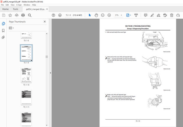 KCM 62Z7/67Z7/67TM7 Wheel Loader(Operation Performance Troubleshooting) 4HK1 Engine Shop Manual PDF