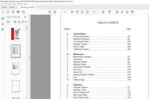 Mustang Compact Excavator ME1503 ME1903 ME2203 Service Manual (918174) – PDF DOWNLOAD