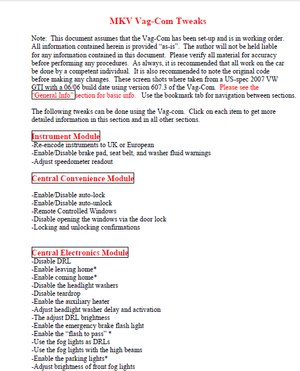 Vw Golf Mkv Mk5 Vag Com Extra Info Tweeks Mods Tricks Manual – pdf DOWNLOAD