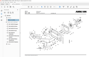 Ammann ARX 90 Tandem Roller Deutz Tier 3 Parts Manual 4122001 - PDF