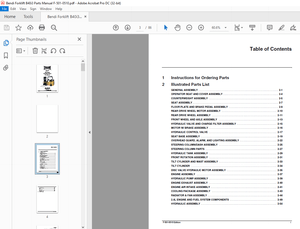 Bendi Forklift B40i3 Narrow Aisle Forklift Parts Manual F-501-0510  – PDF DOWNLOAD