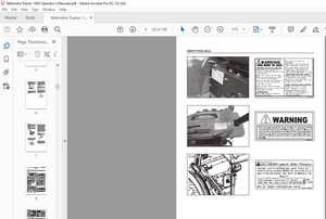 Mahindra Tractor 1640 SHUTTLE 1640 H S T 1640 H S T CABIN Operator’s Manual – PDF DOWNLOAD