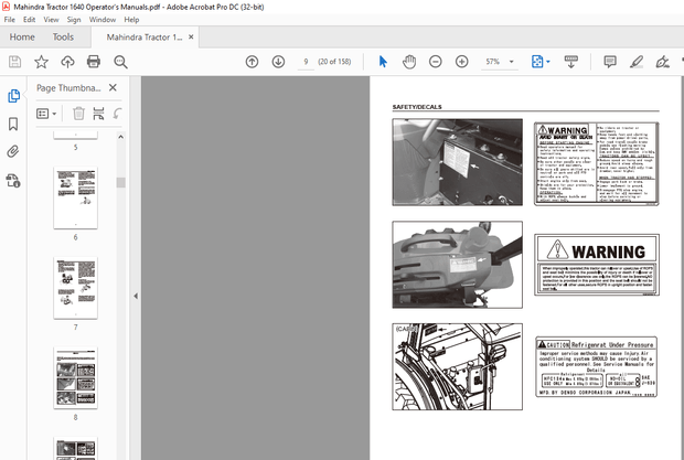 Mahindra Tractor 1640 SHUTTLE 1640 H S T 1640 H S T CABIN Operator’s Manual – PDF DOWNLOAD