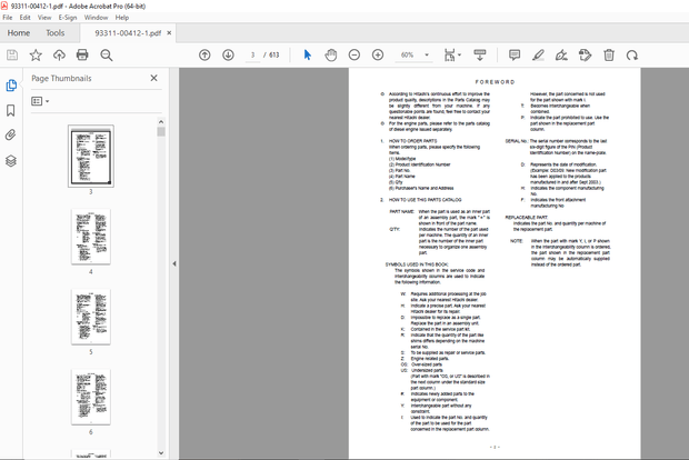 Hitachi 85Z7B Wheel Loader(CUMMINS)QSB6.7 Parts Manual - PDF DOWNLOAD