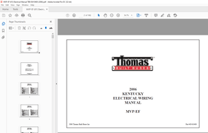 Thomas Built Buses MVP-EF 2006 KENTUCKY ELECTRICAL WIRING MANUAL – PDF DOWNLOAD
