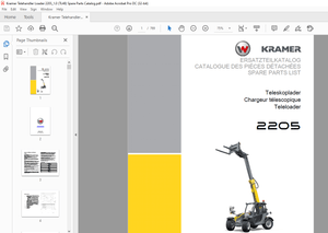 KRAMER Teleloader 2205 Spare Parts List Manual – PDF DOWNLOAD