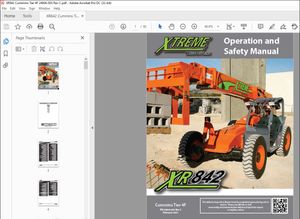 Xtreme XR842 Cummins Tier 4F Operation &amp; Safety Manual 24904-003 PDF