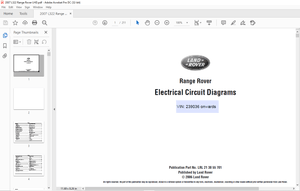 2006 Land Rover L322 Range Rover LHD Electrical Circuit Diagrams Manual- PDF DOWNLOAD