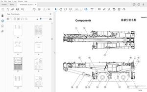Tadano TR-600EXL-3 Rough Terrain Crane Operation and Maintenance Manual – PDF