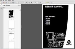NEW HOLLAND VM3080 VL5060 VL5070 VL5080 Service Repair Manual (87613077B) NEW HOLLAND VM3080 – PDF 