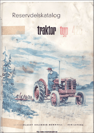Reservdelskatalog Volvo Bm 425 Traktor Service Manual – Download (SWEDISH)